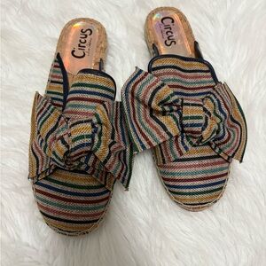 Circus by Sam Edelman Multi Stripe Espadrille Slides